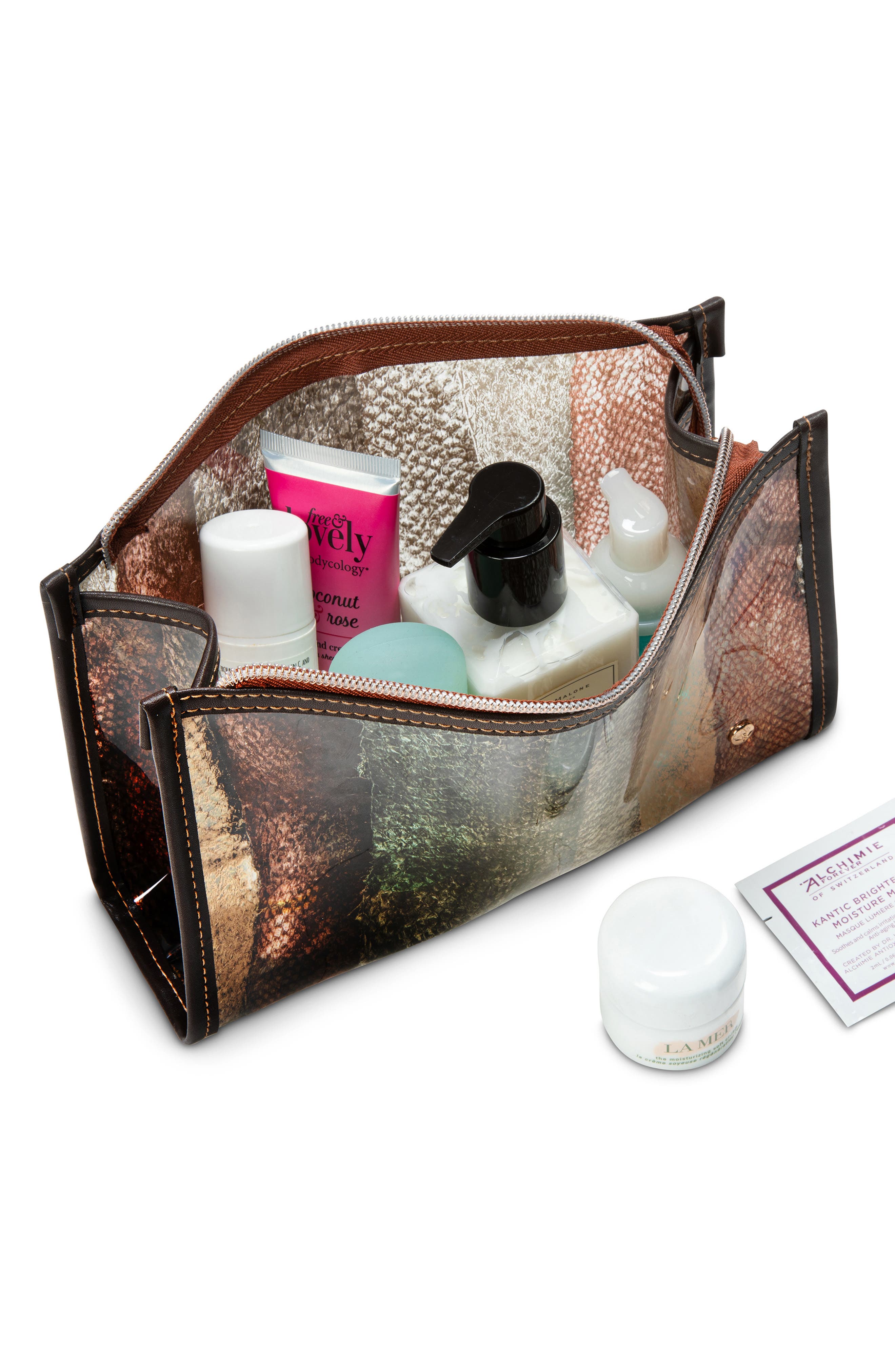 Stephanie Johnson Miami Cobra Medium Zip Cosmetic Bag Nordstrom