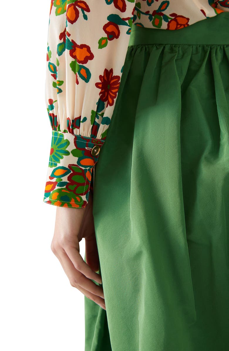 LK Bennett Sonya Floral Silk Button-Up Blouse | Nordstrom