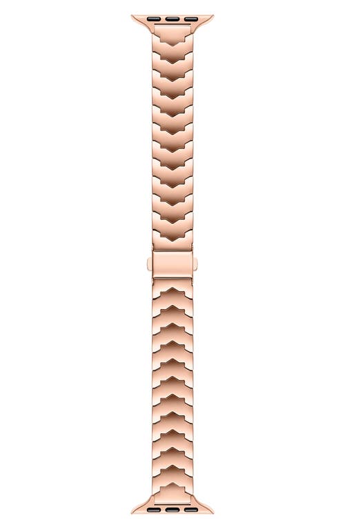 Iris Stainless Steel Apple Watch Watchband in Rose Gold