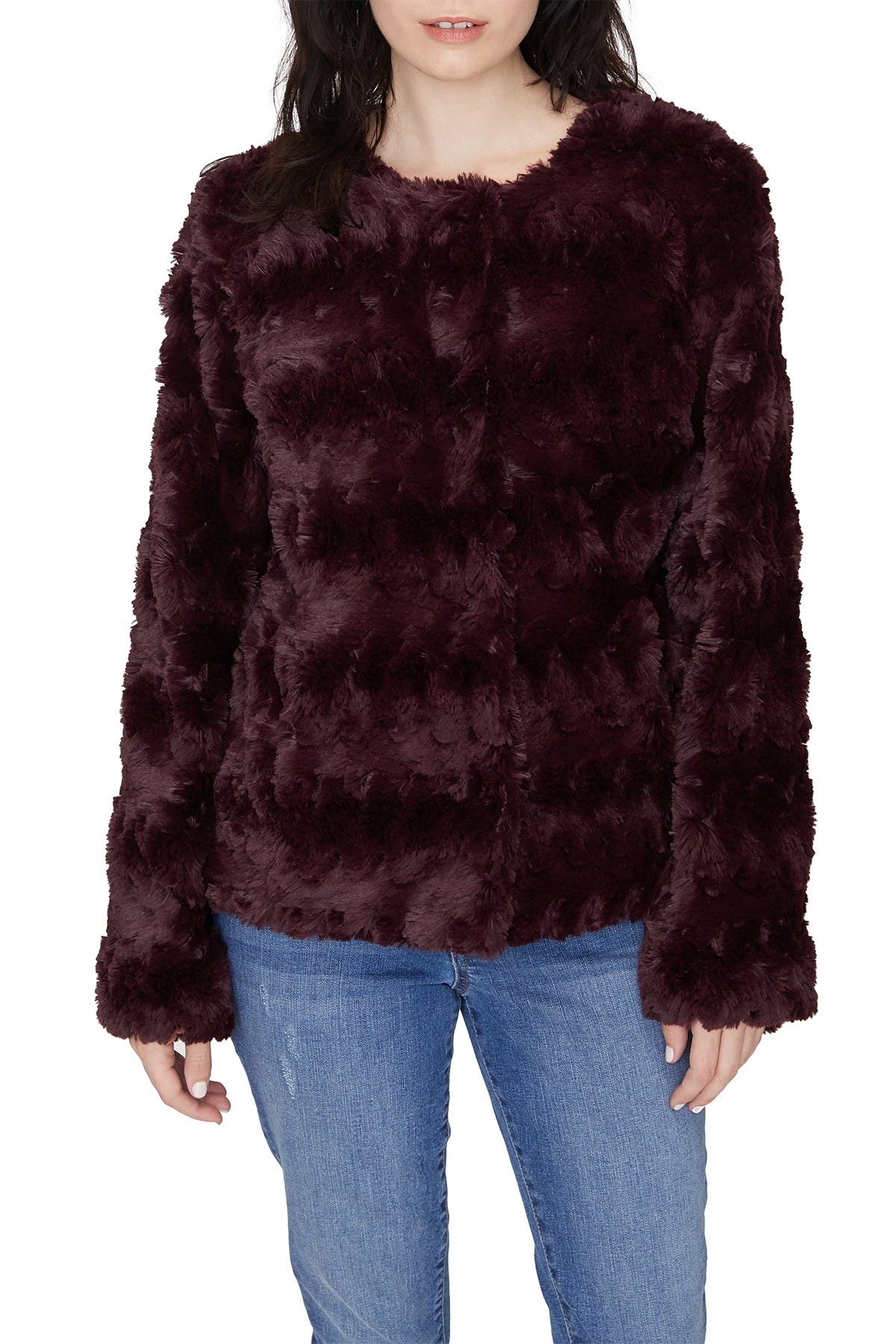 sanctuary faux fur hoodie