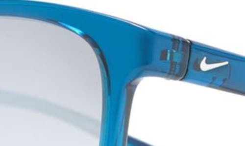 Shop Nike Passage 55mm Square Sunglasses In Blue Force/blue