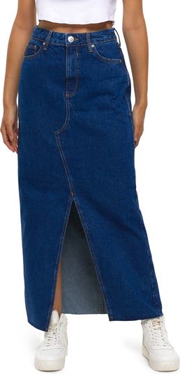 Denim maxi hotsell skirt river island