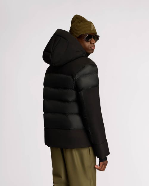 Alpenhaus Barren Heavyweight Multi-tone Puffer With Semi-lustrous Finish In Black