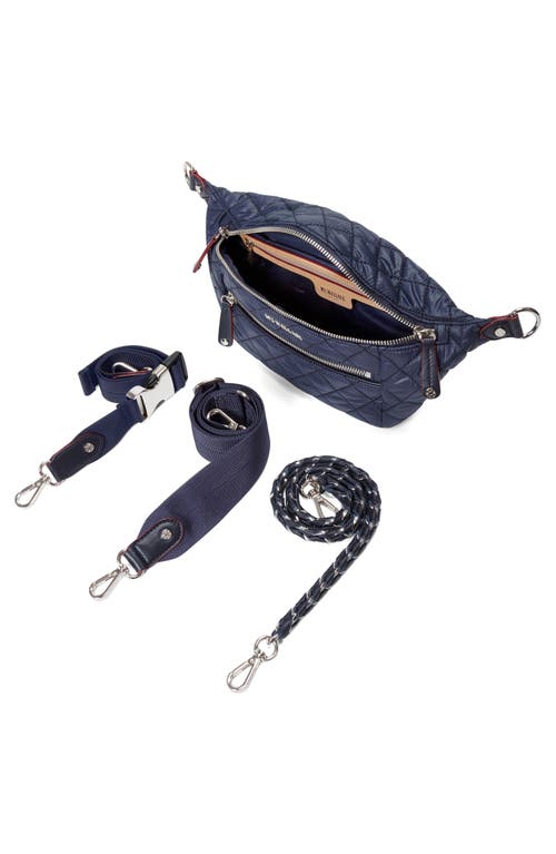 Mz Wallace Small Crosby Quilted Nylon Convertible Sling Bag In Dawn