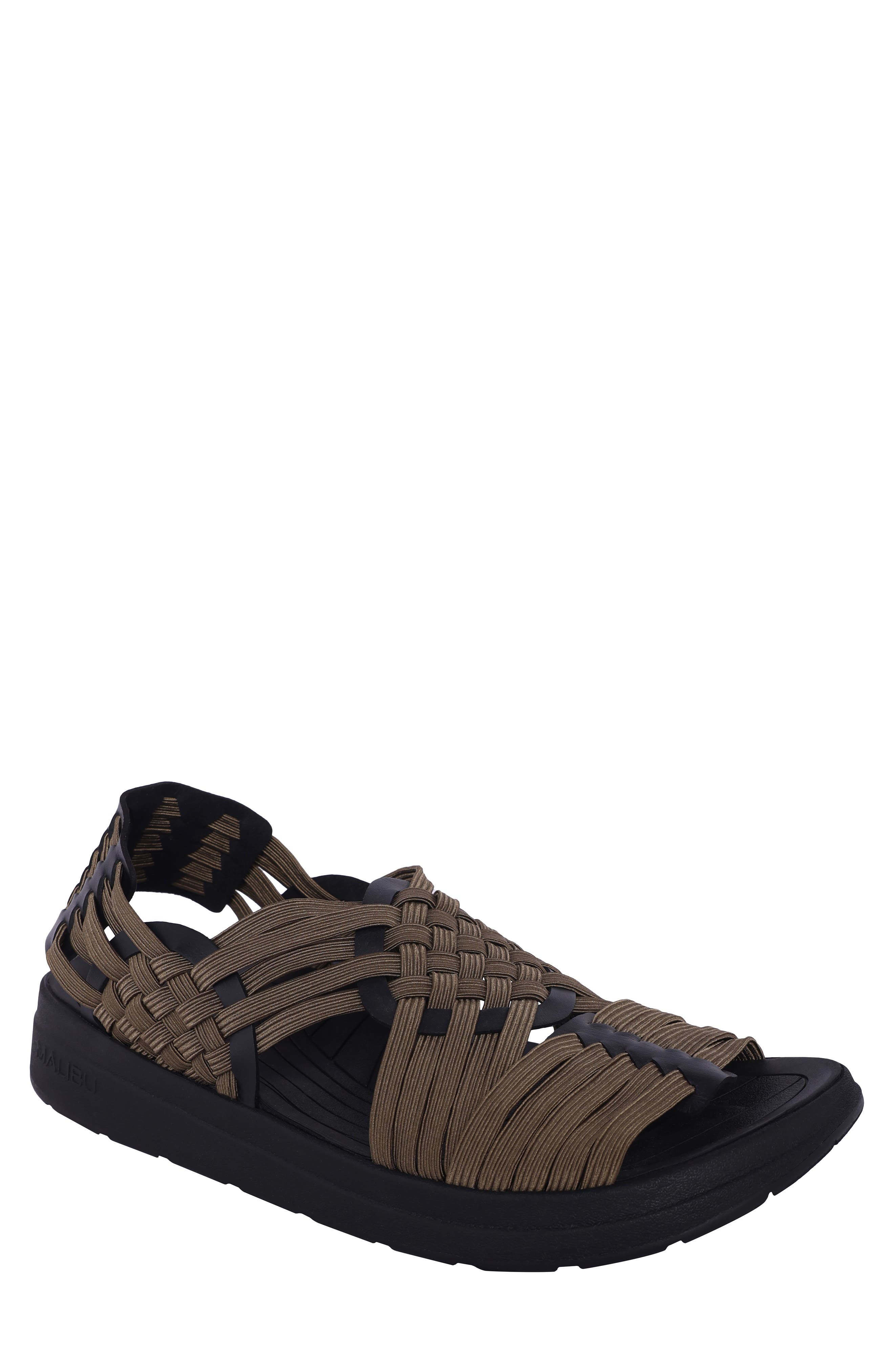 Malibu Sandals Canyon Classic Sandal in Olive/Black at Nordstrom