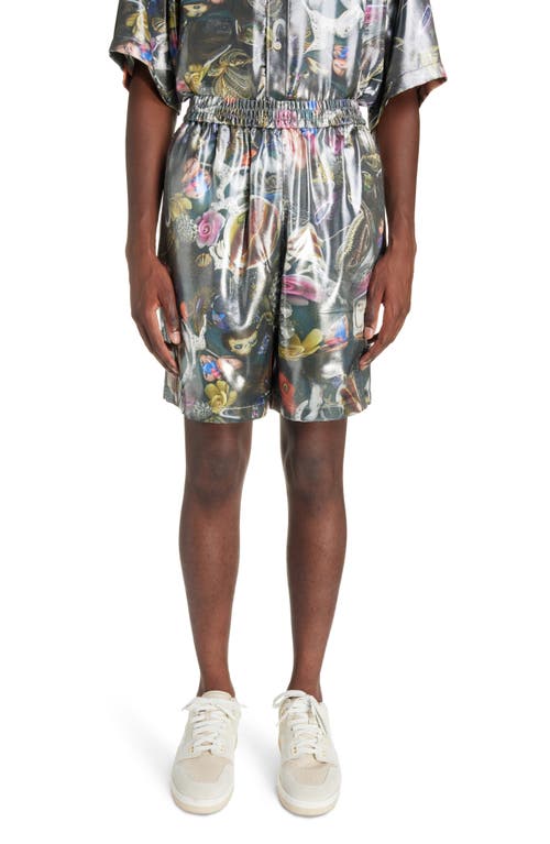 Acne Studios x Per B. Sundberg Photo Print Shorts Black Multicolor at Nordstrom, Us