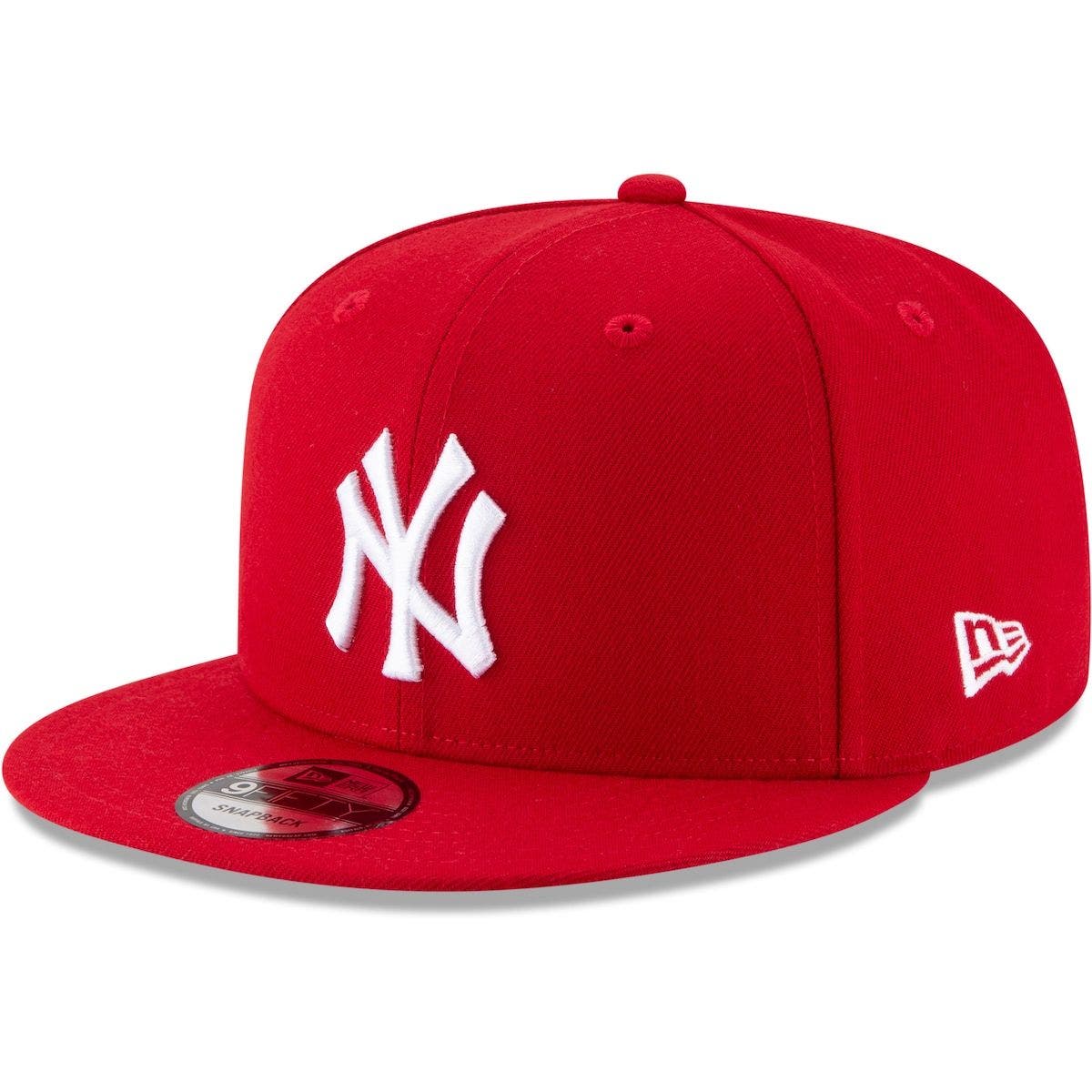 red yankees adjustable hat