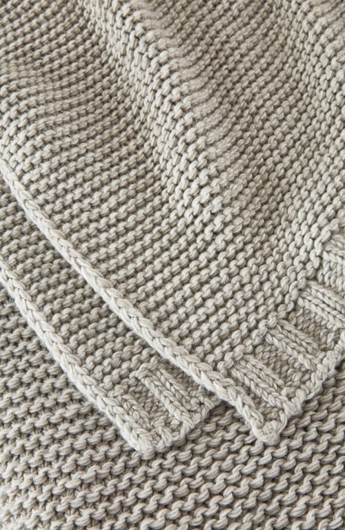 Nordstrom Recycled Fiber Knit Throw Blanket In Grey Griffin Heather