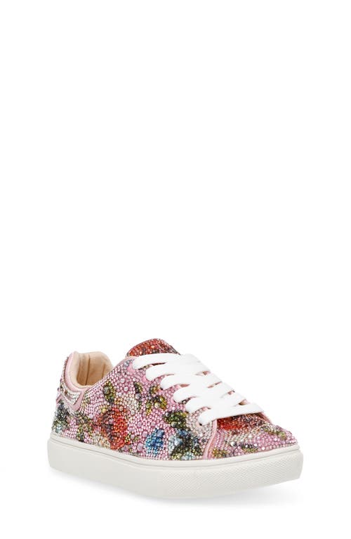 Betsey Johnson Sidny Crystal Sneaker in Floral Multi at Nordstrom, Size 4 M