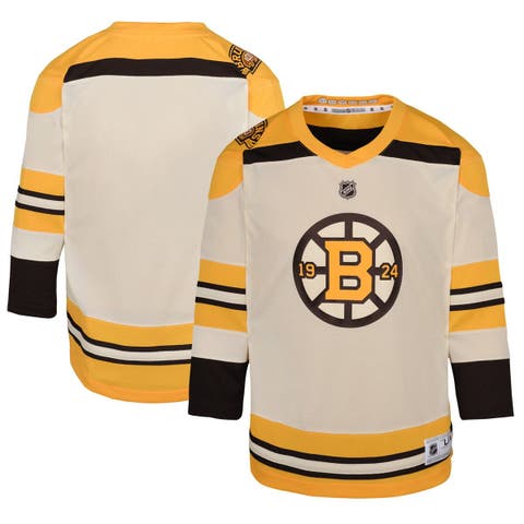 Boston Bruins Fanatics Branded 100th Anniversary Away Breakaway Jersey -  White - David Pastrnak - Mens