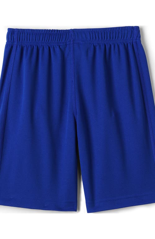 Shop Lands' End School Uniform Boys Mesh Gym Shorts In Cobalt