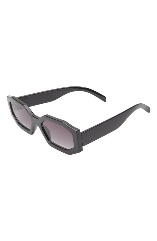 Shop Bp. Gradient Rectangular Sunglasses In Black