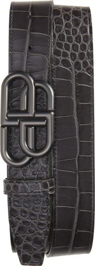 Balenciaga Leather 'BB' Logo Belt