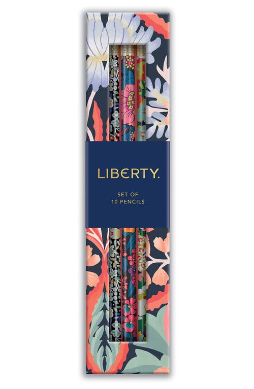 Chronicle Books Libery Floral Pencil Set in Multi