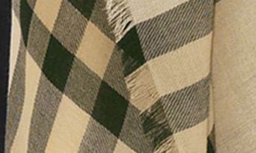 Shop Burberry Giant Check Lightweight Wool Scarf In Candle