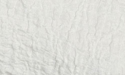 Mango Fidela Textured Button-up Shirt In White