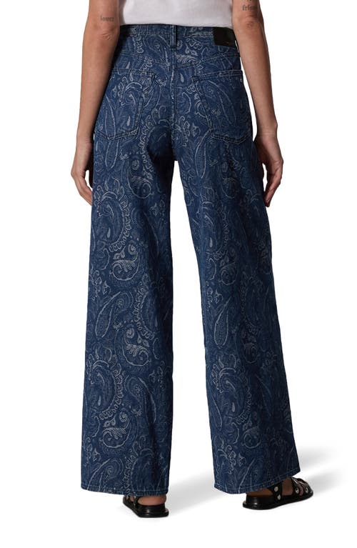 Shop Rag & Bone Sofie Paisley Print High Waist Wide Leg Jeans In Indpaisley