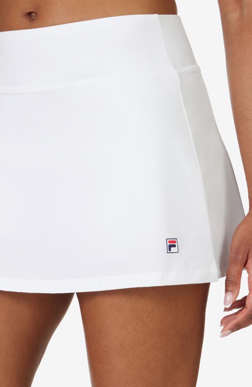 Shop Fila Tennis Essentials Flirty Stretch Miniskirt In White