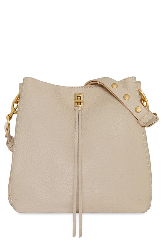 Rebecca Minkoff Darren Deerskin Leather Shoulder Bag In Brown