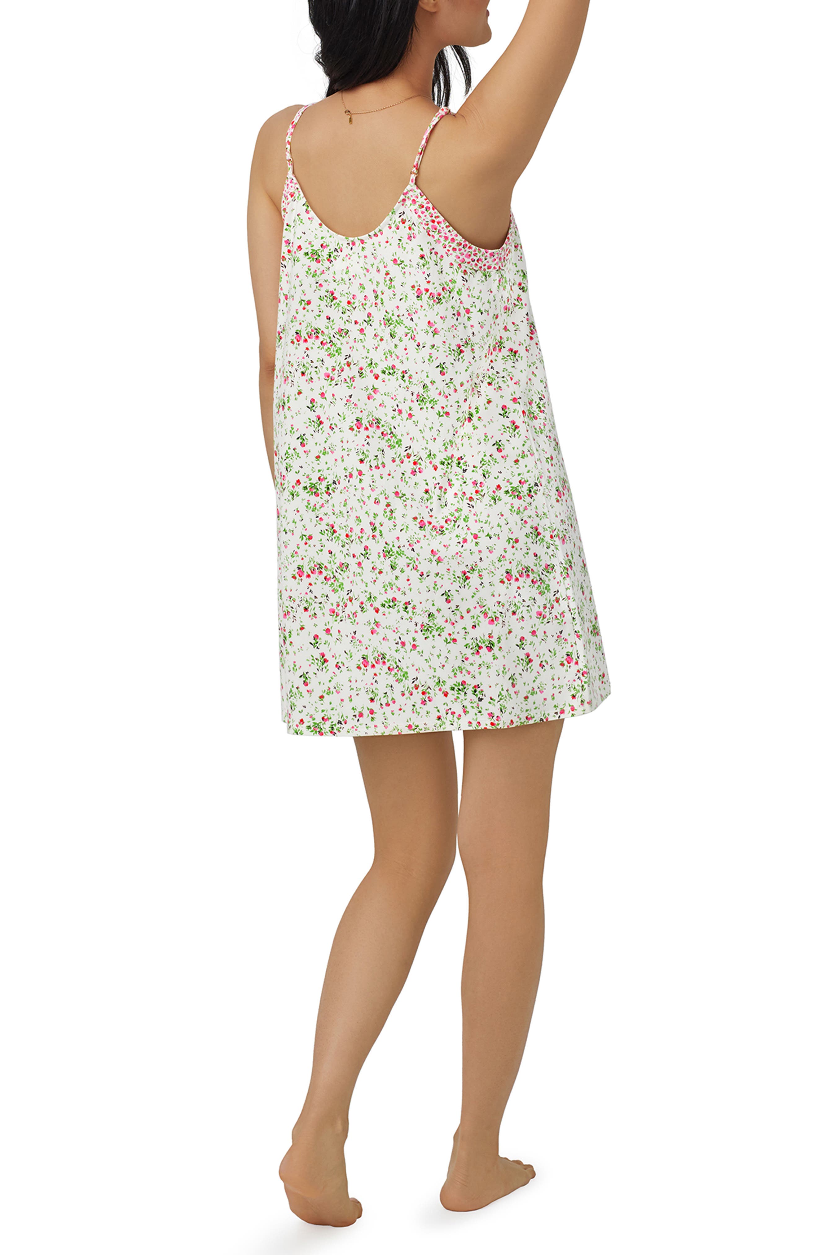 BedHead Pajamas Print Stretch Organic Cotton Chemise in Nellie