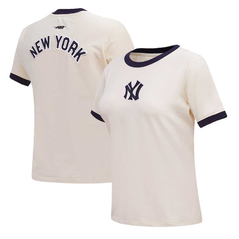 Shop Pro Standard Cream New York Yankees Retro Classic Ringer T-shirt