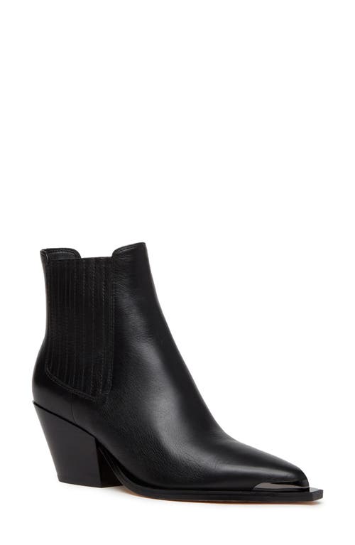 Shop Paige Lyra Pointed Toe Chelsea Boot In Black