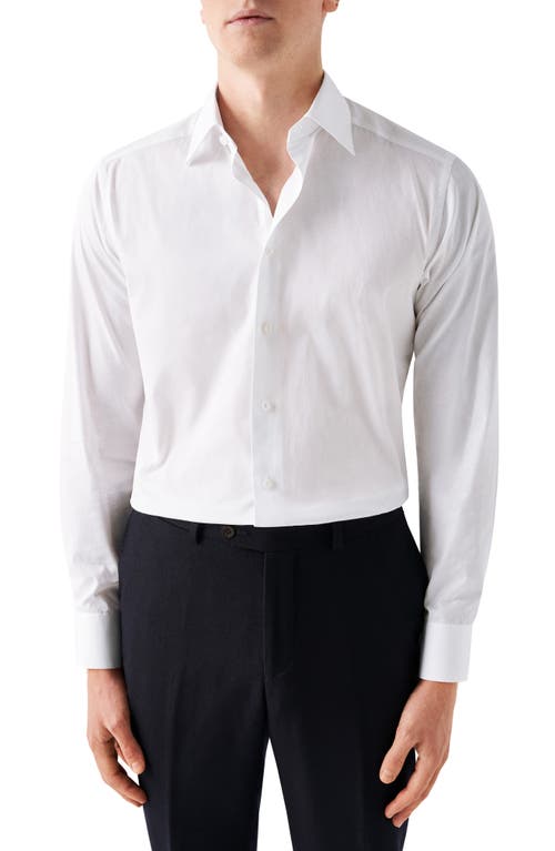 Eton Slim Fit Geometric Pattern Dress Shirt Natural at Nordstrom, - R