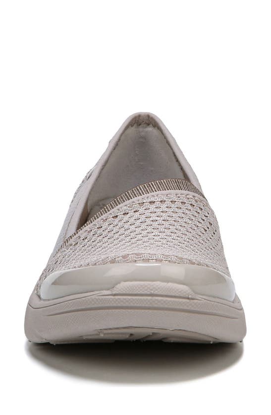 Shop Bzees Lollipop Slip-on Sneaker In Taupe Fabric