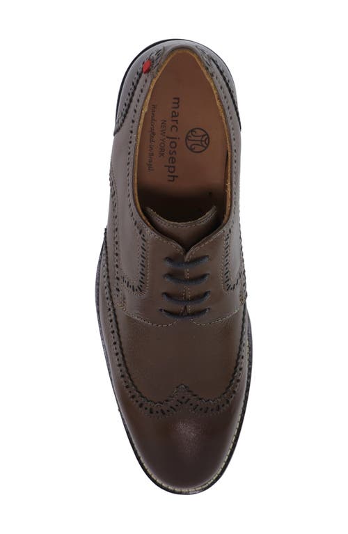 Marc Joseph New York Concord Lane Wingtip In Chesnut Napa Soft