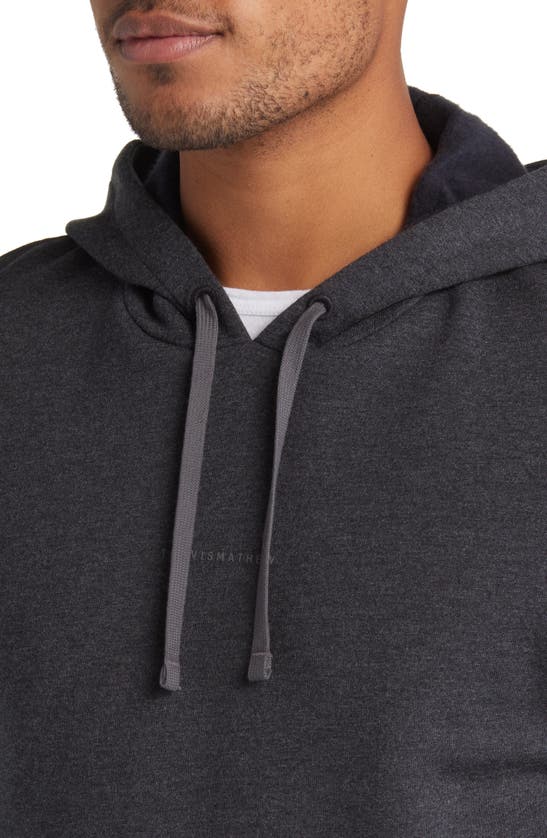 Travismathew Coastal Cloud Hoodie In Heather Black