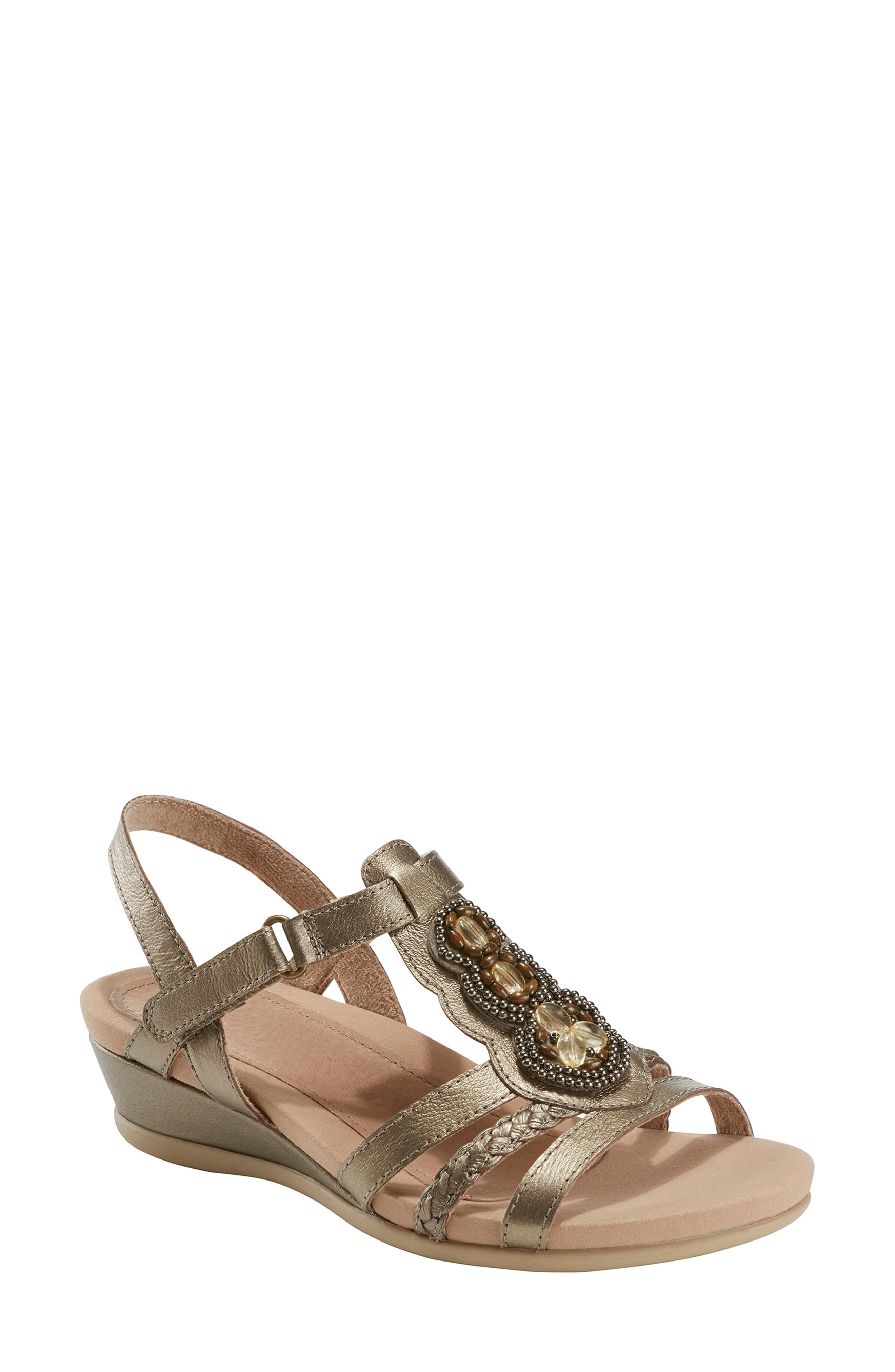 Earth Falmout Sandal, Metallic