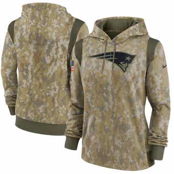 Men's new orleans saints nike olive salute to service sideline therma performance pullover hoodie deals