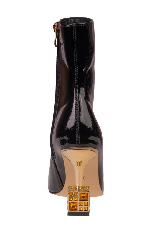 Lady Couture Women's Crown Sculpture Heel Ankle Boots In Black