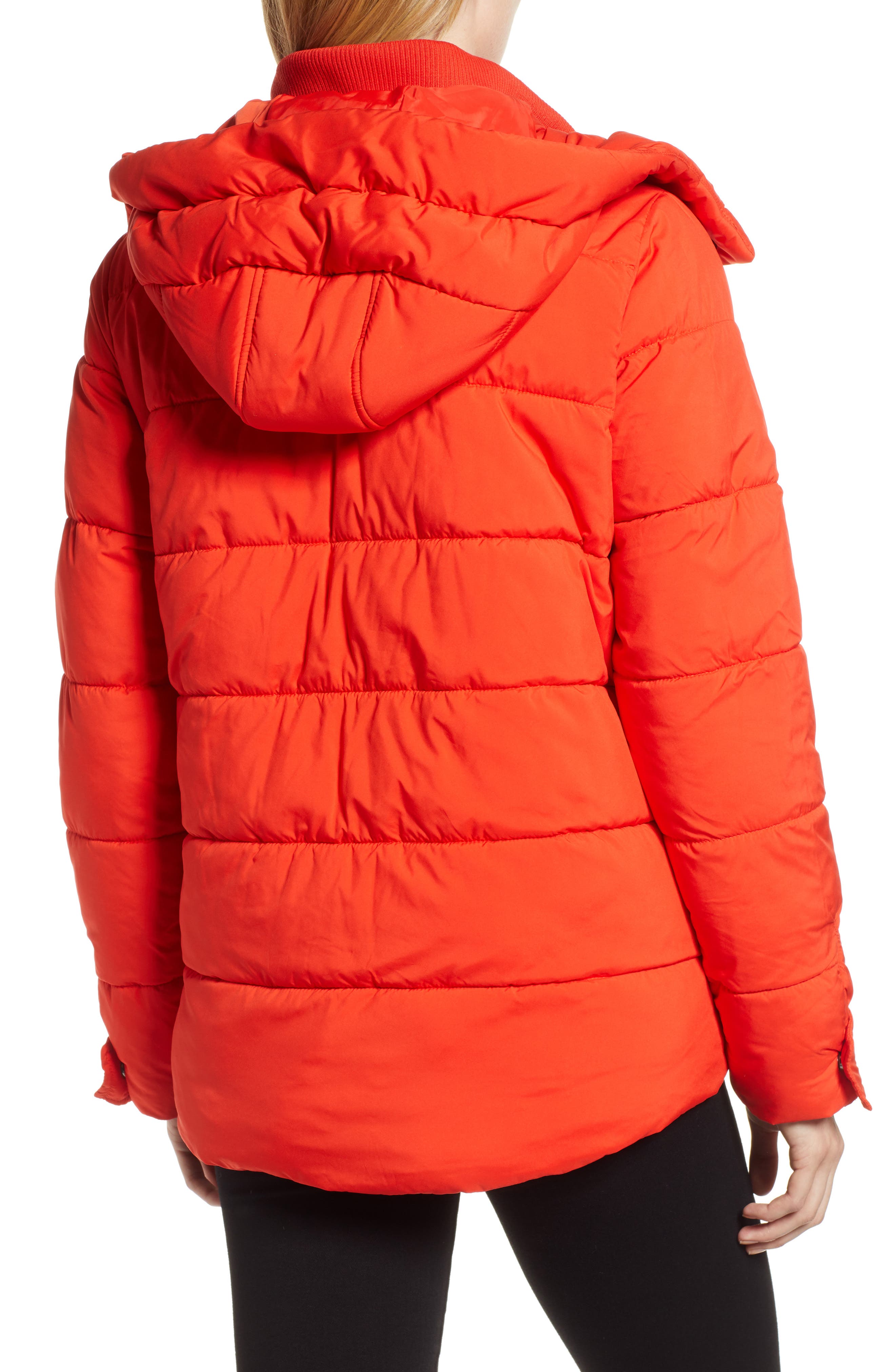 halogen puffer jacket