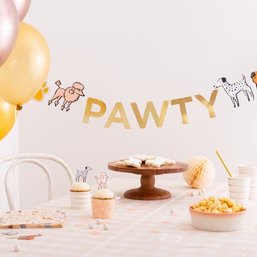 Daydream Society Say Everything Alphabet And Numbers Garland Set In Gold