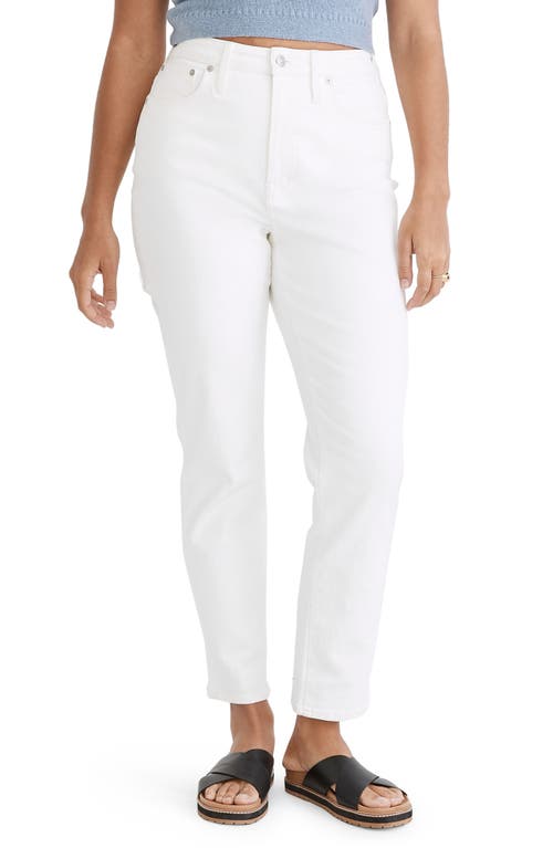 Madewell The Curvy Perfect Vintage Jeans In Tile White