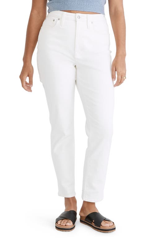 Shop Madewell The Curvy Perfect Vintage Jeans In Tile White