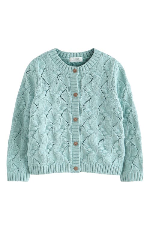 Shop Next Kids' Bobble Cardigan In Blue