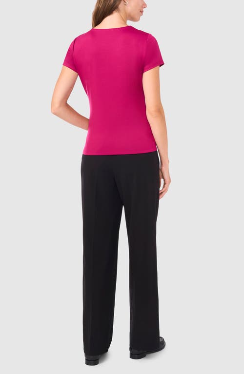 Shop Halogenr Halogen(r) Essential Compression T-shirt In Raspberry Purple