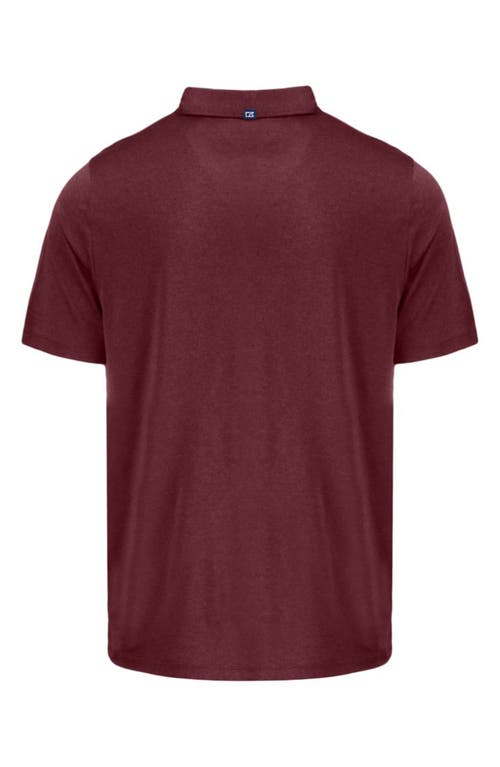 Shop Cutter & Buck Comfort Performance Jersey Polo In Bordeaux