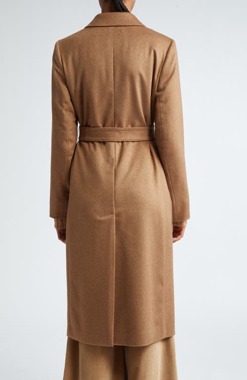 Shop Max Mara Nyssa Cashmere Belted Coat In Tobacco