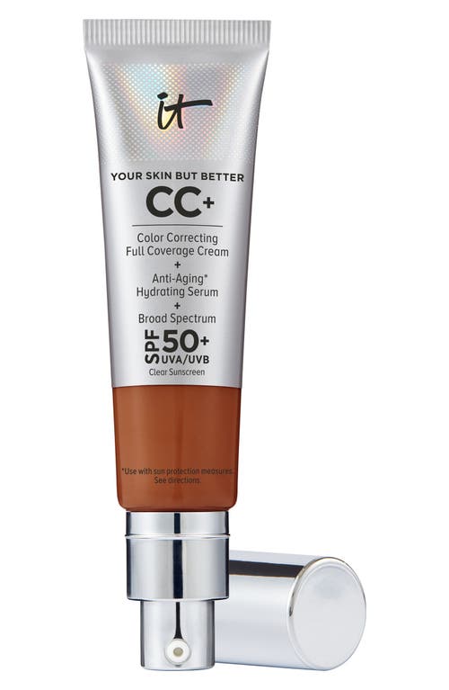 IT Cosmetics CC+ Color Correcting Full Coverage Cream SPF 50+ in Deep Us