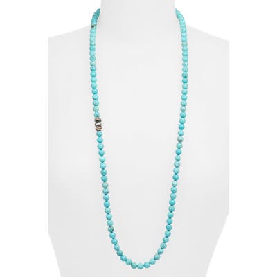 Armena New World Magnesite & Pearl Beaded Long Necklace