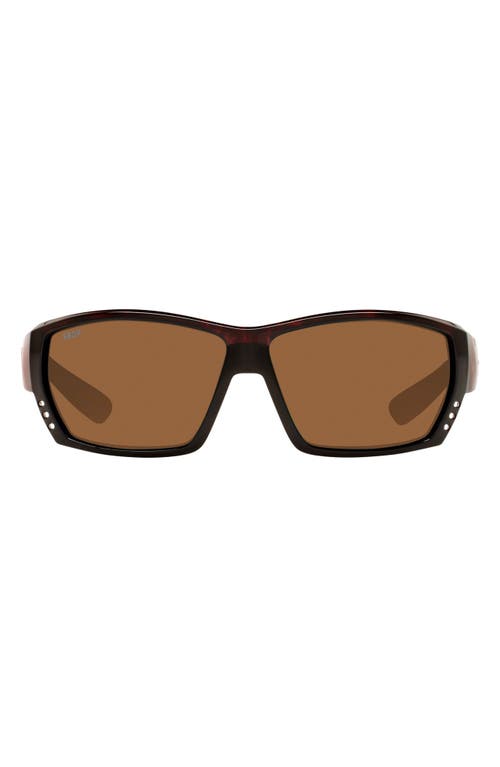 Costa Del Mar 62mm Oversize Sunglasses In Tortoise/2.5 Lens Power