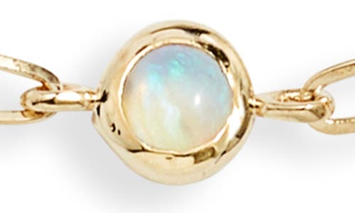 Anzie Bezel Pendant Bracelet In Opal White