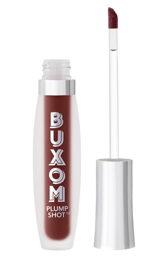 Buxom Plump Shot Collagen-infused Lip Serum In Plum Brown