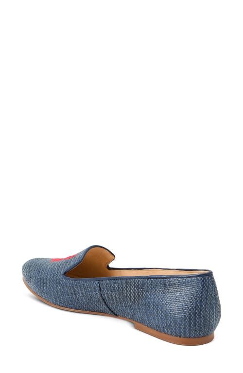 Jack Rogers Lobster Embroidery Loafer In Midnight