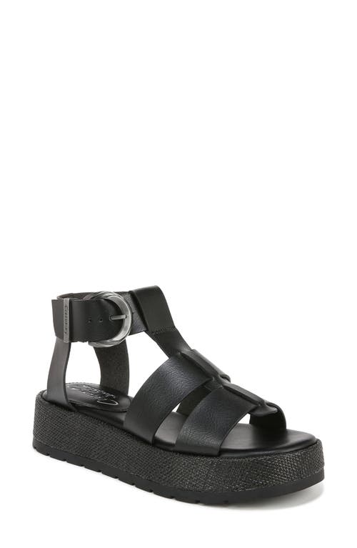 Katy Platform Sandal in Black