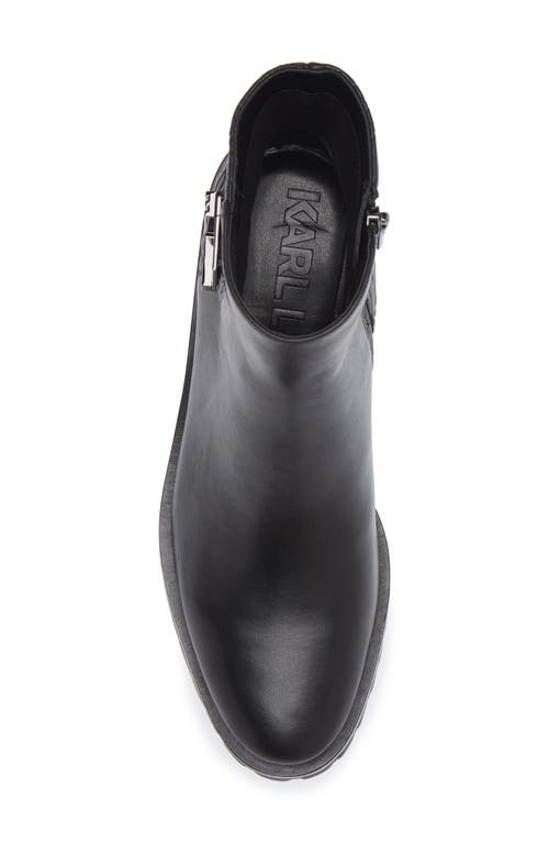 Karl Lagerfeld Paris Vara Bootie In Black