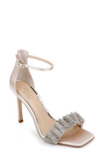 Jewel Badgley Mischka Ridley Ankle Strap Sandal In Champagne